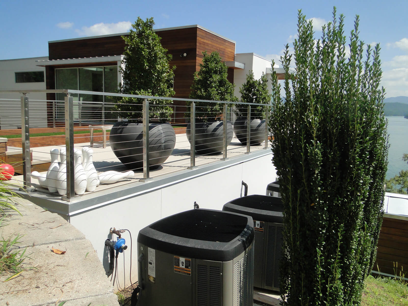 A beautiful House in which Heat pump Installed