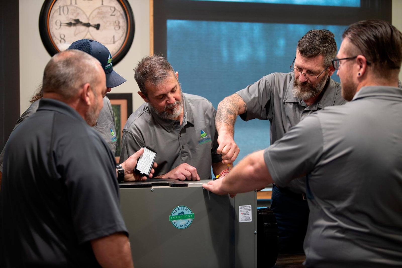 David with Robbie, Billy, Scotty & Joey