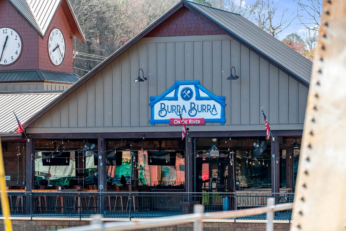 a building with a sign on the front