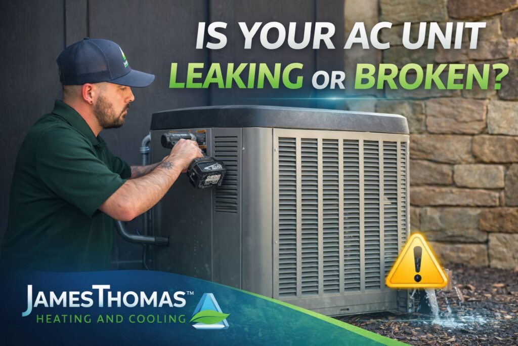 broken ac unit or leak featured image