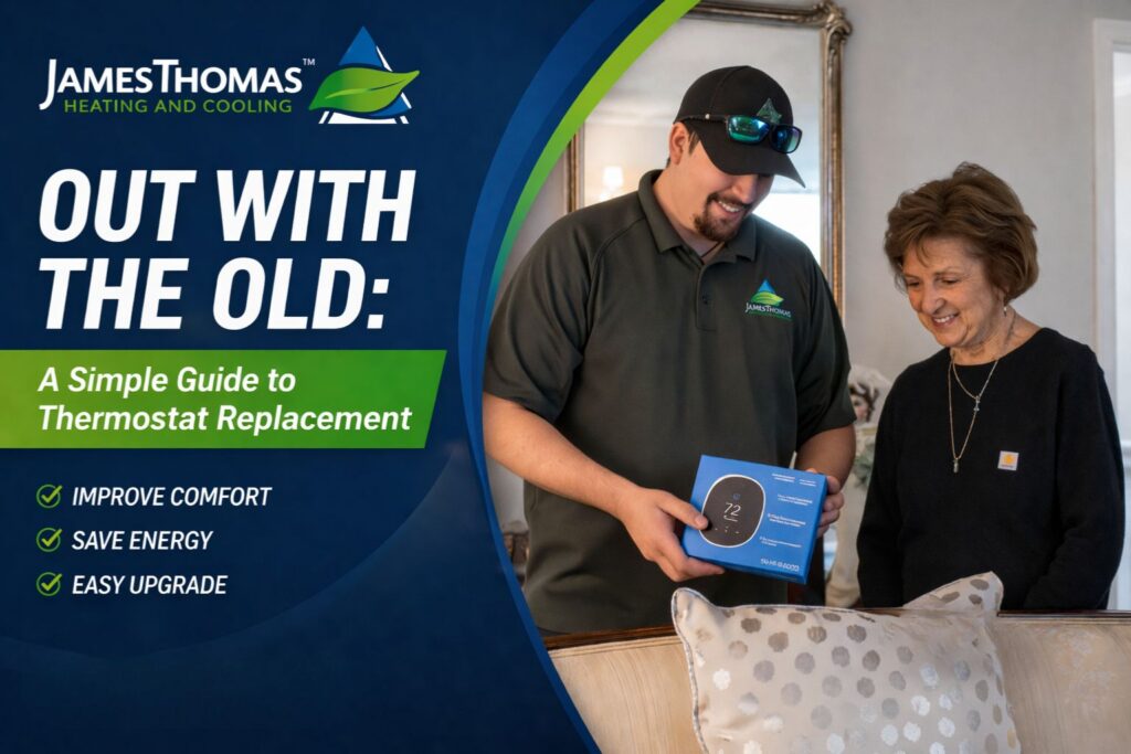 replacing an old thermostat with a new one