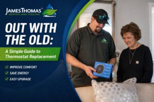 replacing an old thermostat with a new one